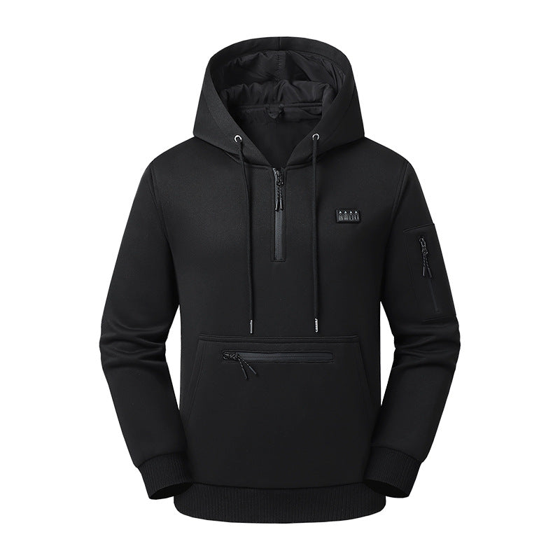 Smart heating pullover hoodie for both men and women