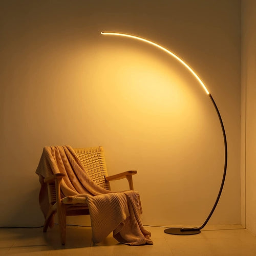 RGBW Curved LED Floor Lamp with Remote Control