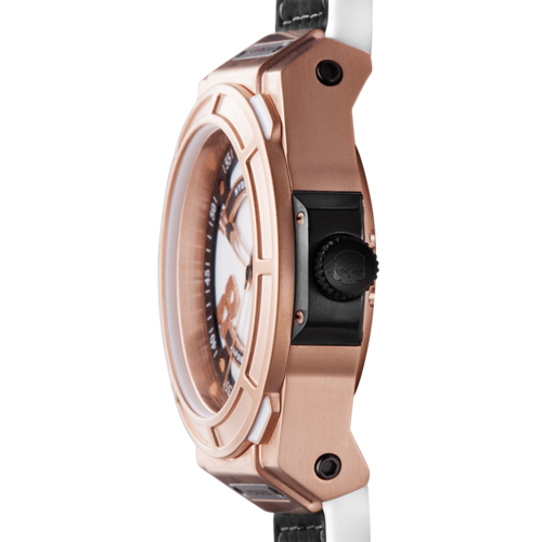 Otto White-Dial Rose-Gold-Tone Watch – HW224001