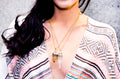 Crystal Quartz Pendant Necklace with Gold-Plated Chain