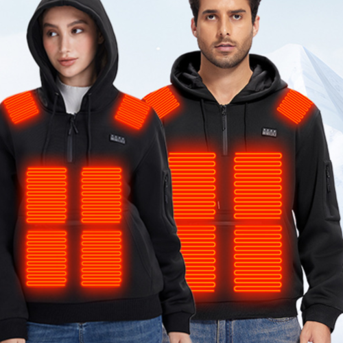 Smart heating pullover hoodie for both men and women