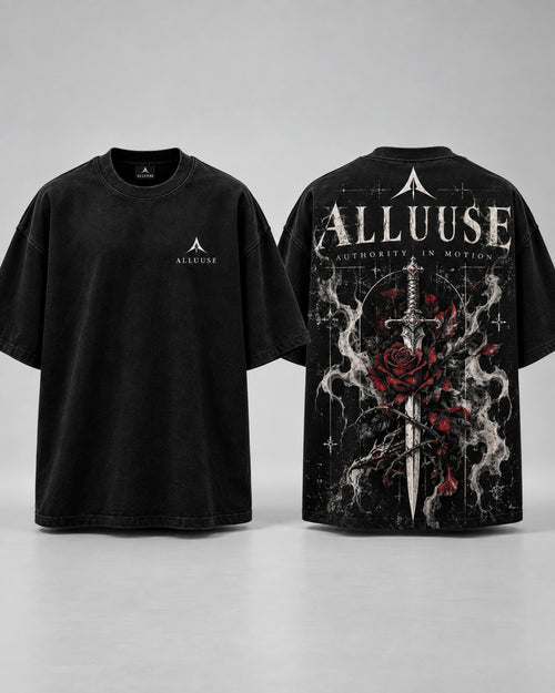 ALLUUSE T-shirt product photo: Authority in Motion