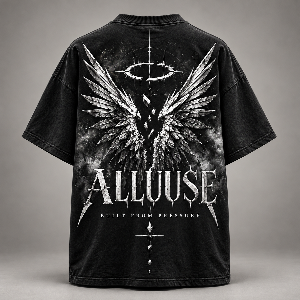 ALLUUSE Built From Pressure T-shirt, black, back