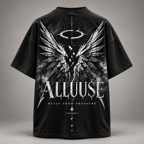 ALLUUSE Built From Pressure T-shirt, black, back