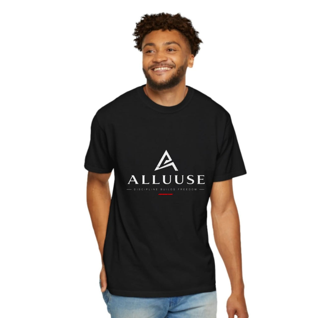 Black T-shirt front view