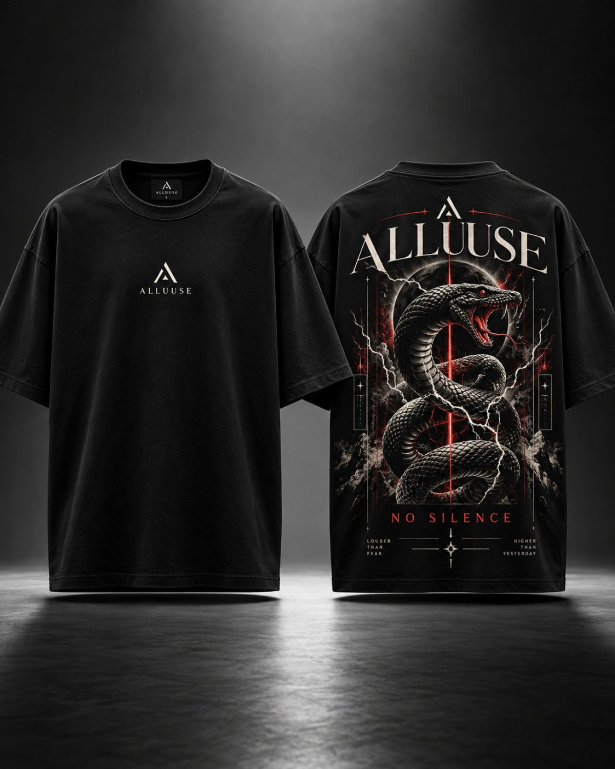 No Silence, black T-shirt