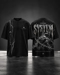 The System Discipline Over Comfort, black T-shirt