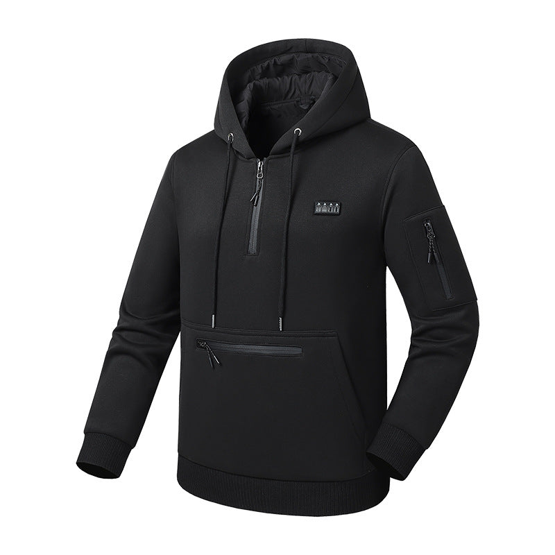 Smart heating pullover hoodie for both men and women