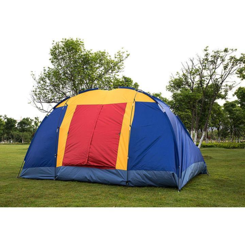 6–8 Person Family Camping Tent with Mesh Windows