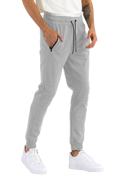 J111 Heathered Cotton-Blend Joggers