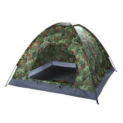 Camouflage Camping Dome Tent for 3–4 People