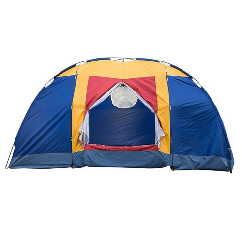 6–8 Person Family Camping Tent with Mesh Windows