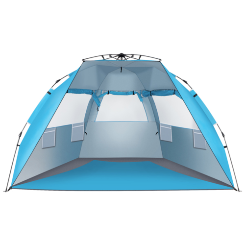 Blue Quick-Opening Beach and Camping Tent