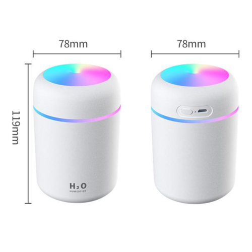 300 ml Mini USB Humidifier with Colour Night Light