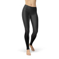 Women's Carbon-Fibre-Print Stretch Sports Leggings