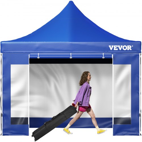ALLUUSE  VEVOR 304.8 x 304.8 cm Pop Up Canopy Tent, Outdoor Patio Gazebo Tent