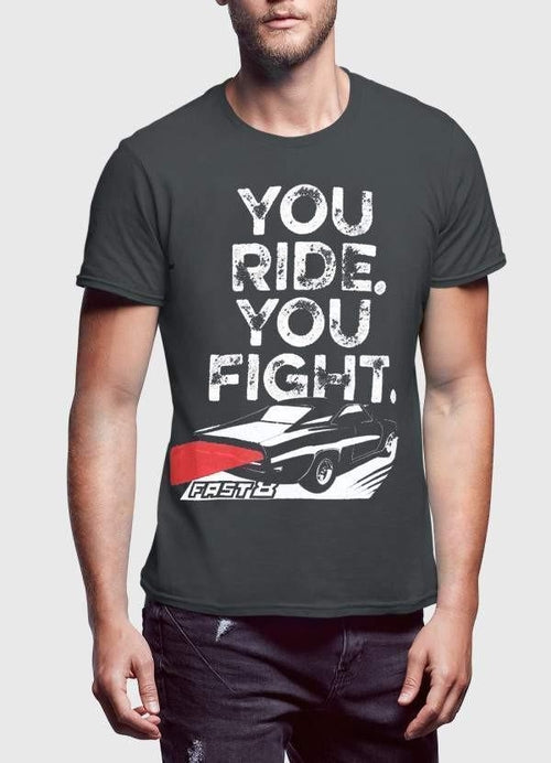 You Ride You Fight Graphic Cotton T-Shirt