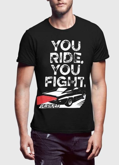 You Ride You Fight Graphic Cotton T-Shirt